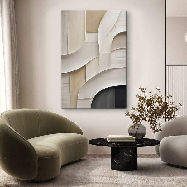 White and brown wall