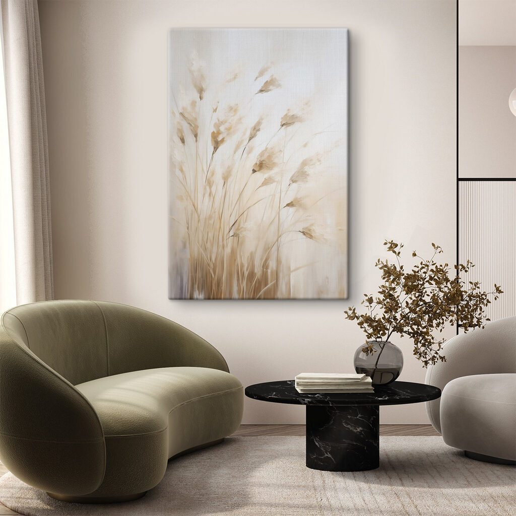 Delicate grasses in soft hues