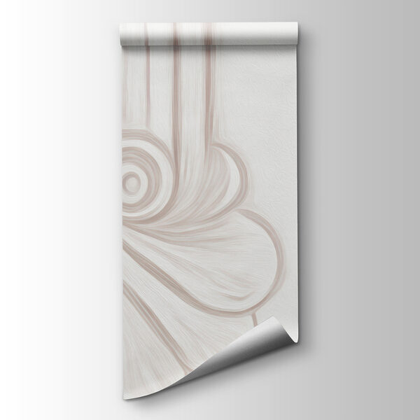 White wall with ornate designs White wall with ornate designs
