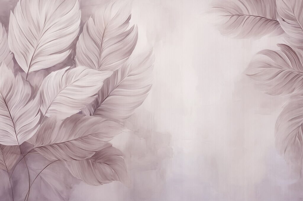 Gentle leaves in soft hues Gentle leaves in soft hues