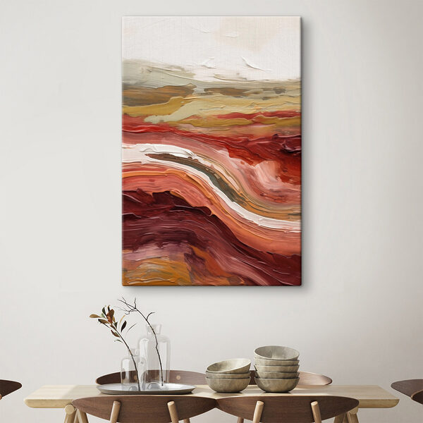 Fluid strokes in warm earth tones Fluid strokes in warm earth tones