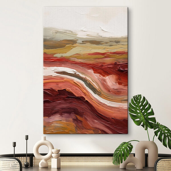 Fluid strokes in warm earth tones Fluid strokes in warm earth tones