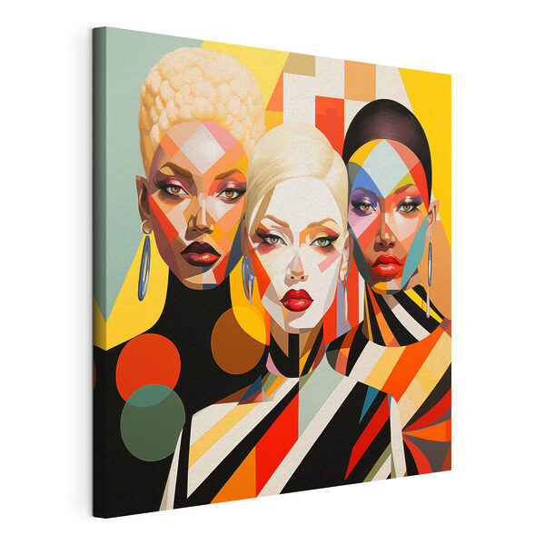Картина Група жінок з обличчями різних кольорів (Артикул: s50253) Картина Картина Група жінок з обличчями різних кольорів (Артикул: s50253)