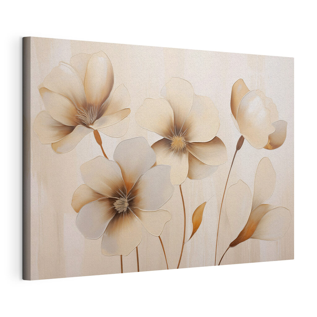 Elegant floral artwork in soft tones Elegant floral artwork in soft tones
