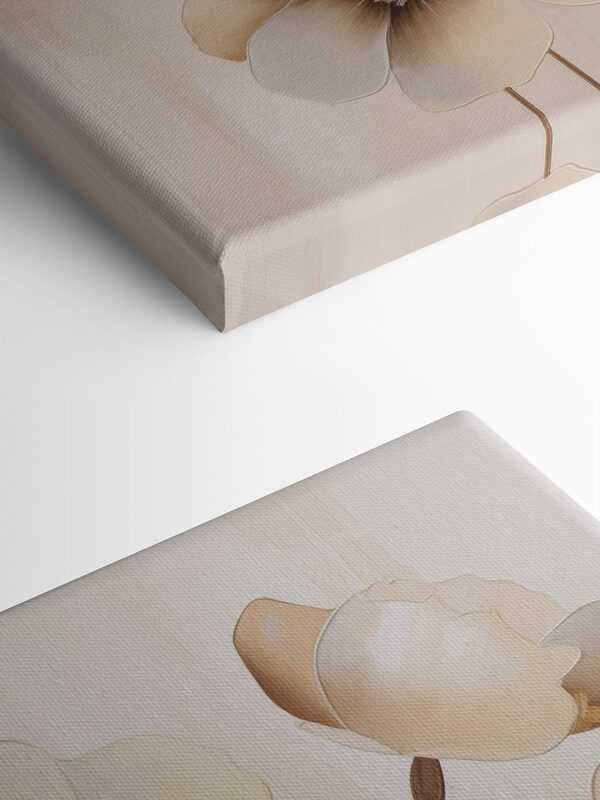 Elegant floral artwork in soft tones Elegant floral artwork in soft tones