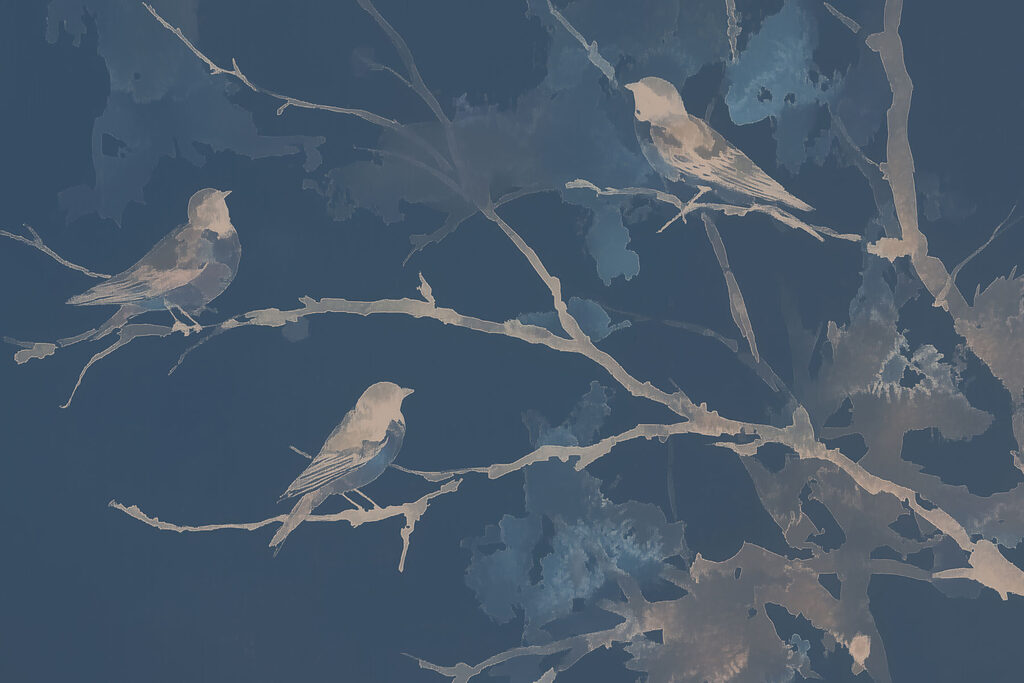 Birds on a tree branch