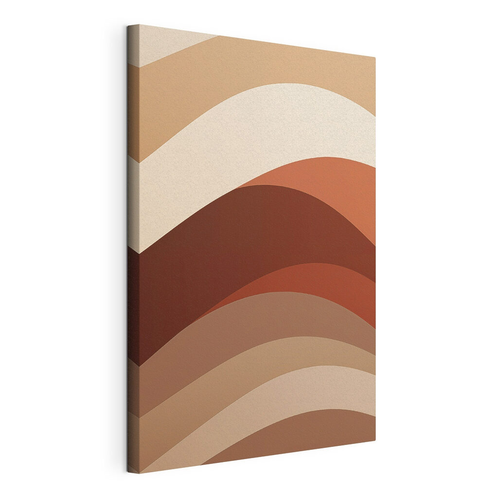 Brown and white curved lines Brown and white curved lines