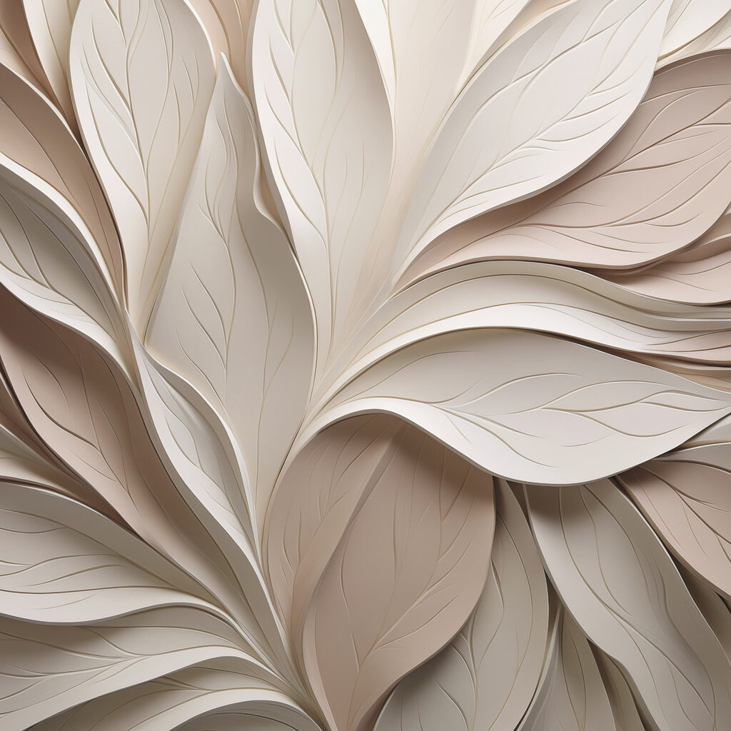Elegant layers of paper leaves design