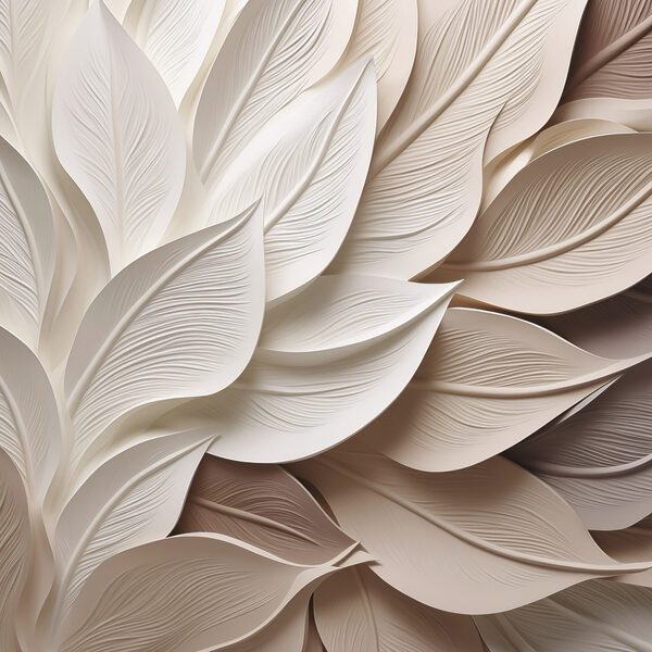 Elegant layers of sculpted leaves Elegant layers of sculpted leaves
