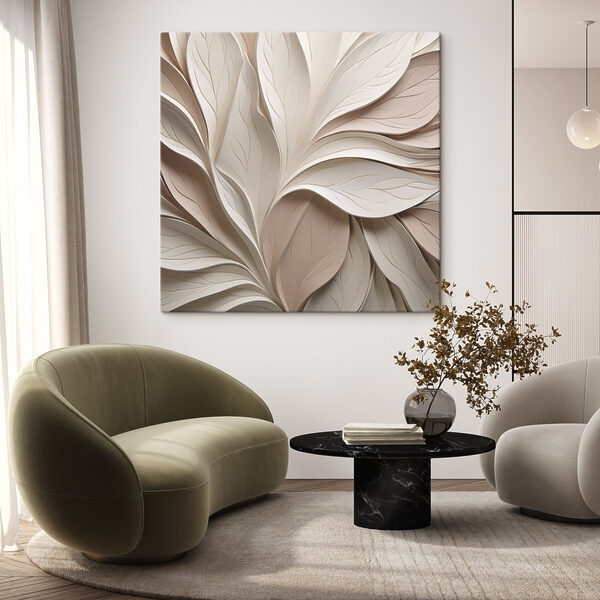 Elegant layers of paper leaves design