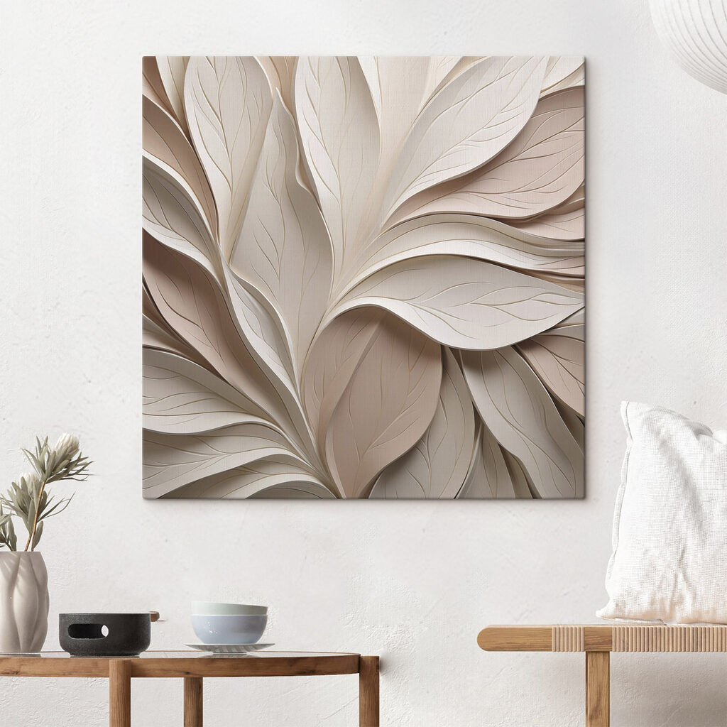 Elegant layers of paper leaves design