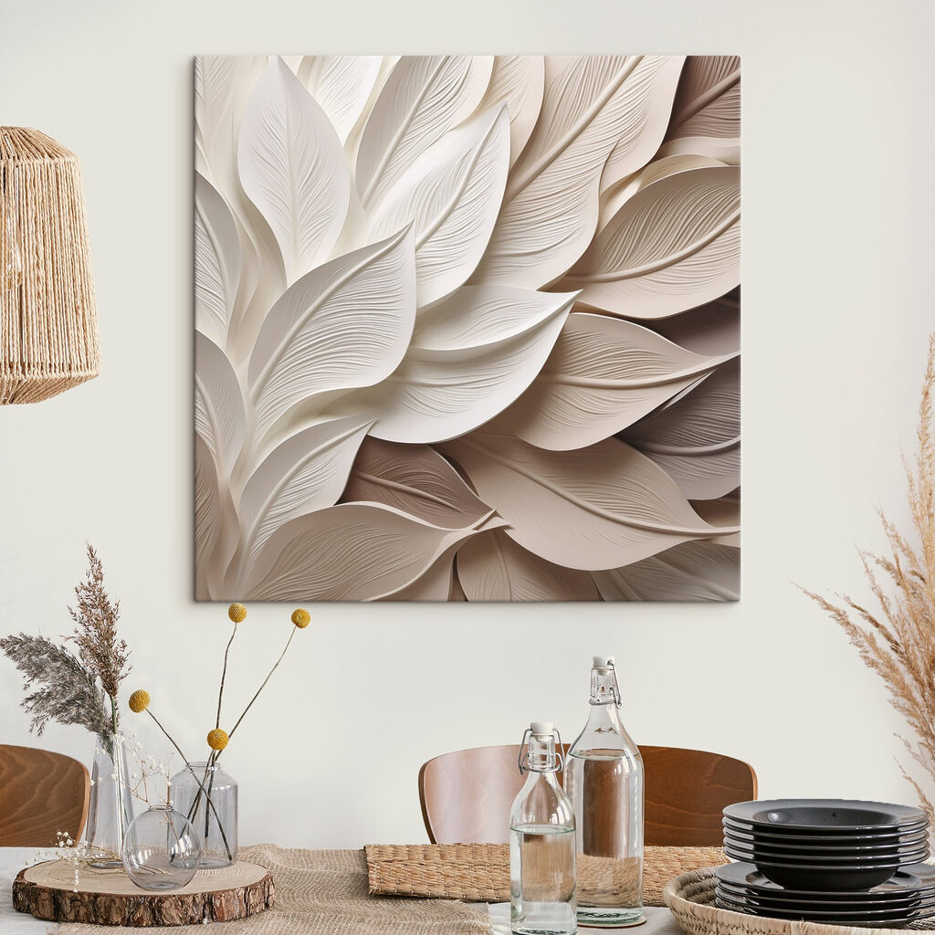 Elegant layers of sculpted leaves Elegant layers of sculpted leaves