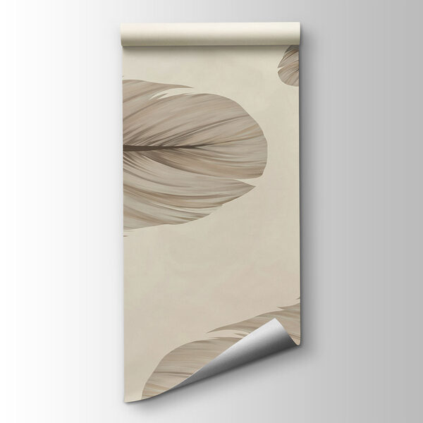 Group of feathers floating in the air