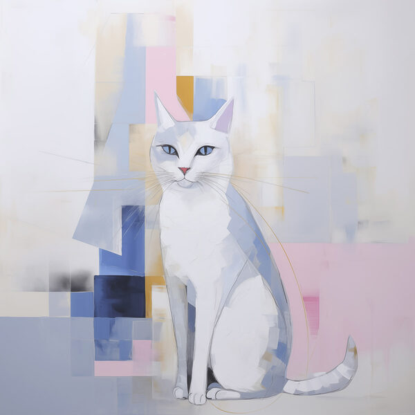 Painting of a cat