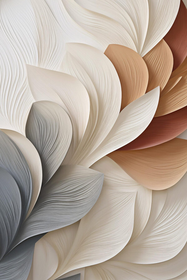Soft waves in muted tones