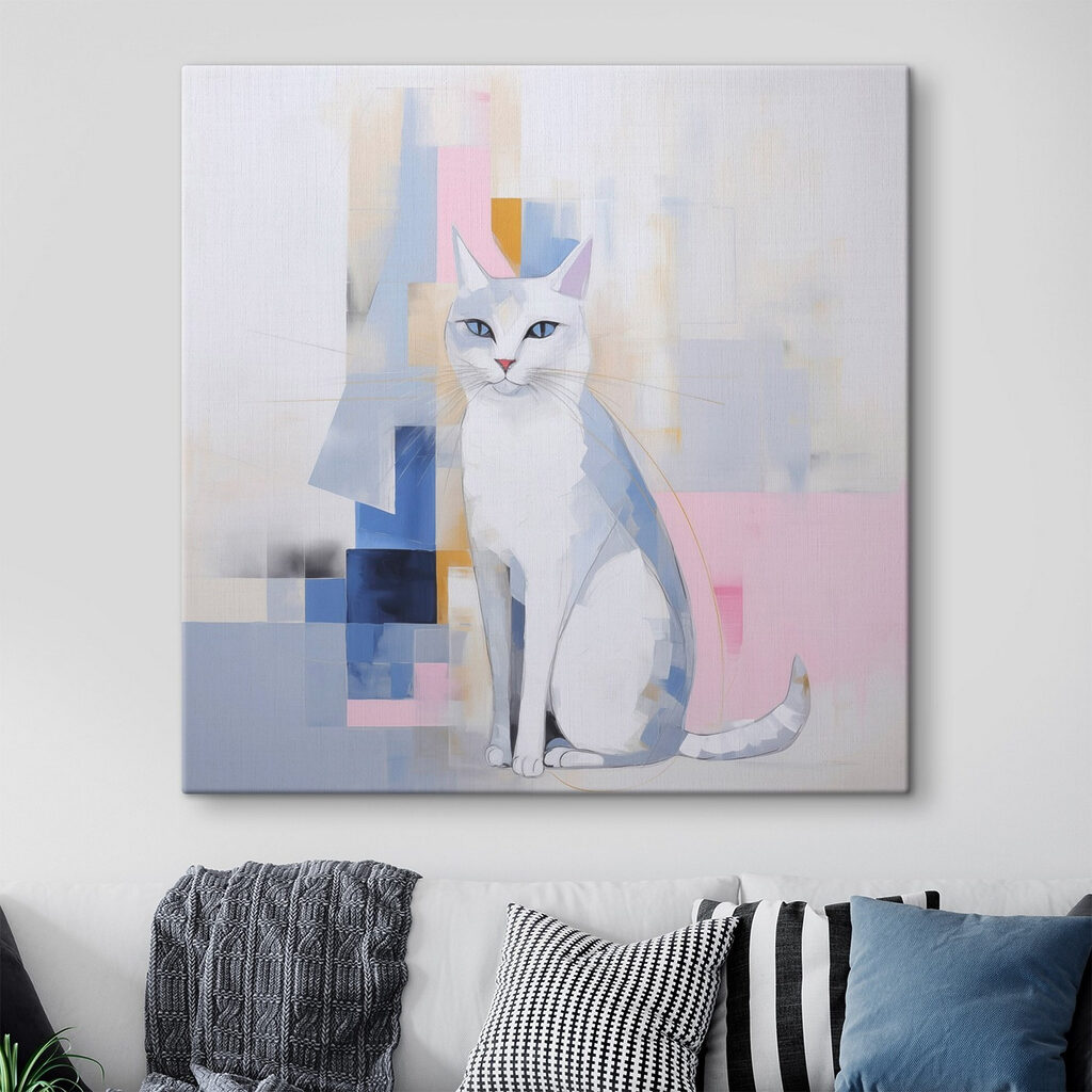 Painting of a cat