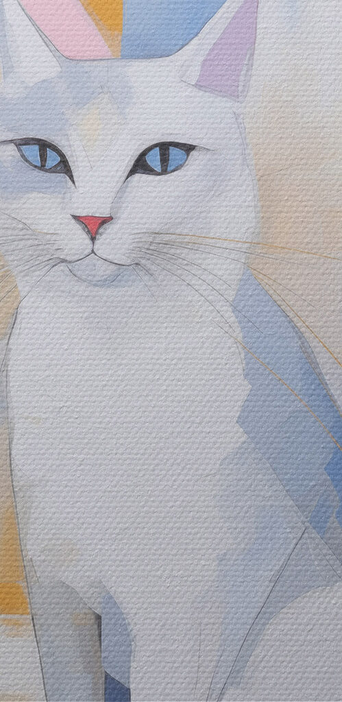 Painting of a cat