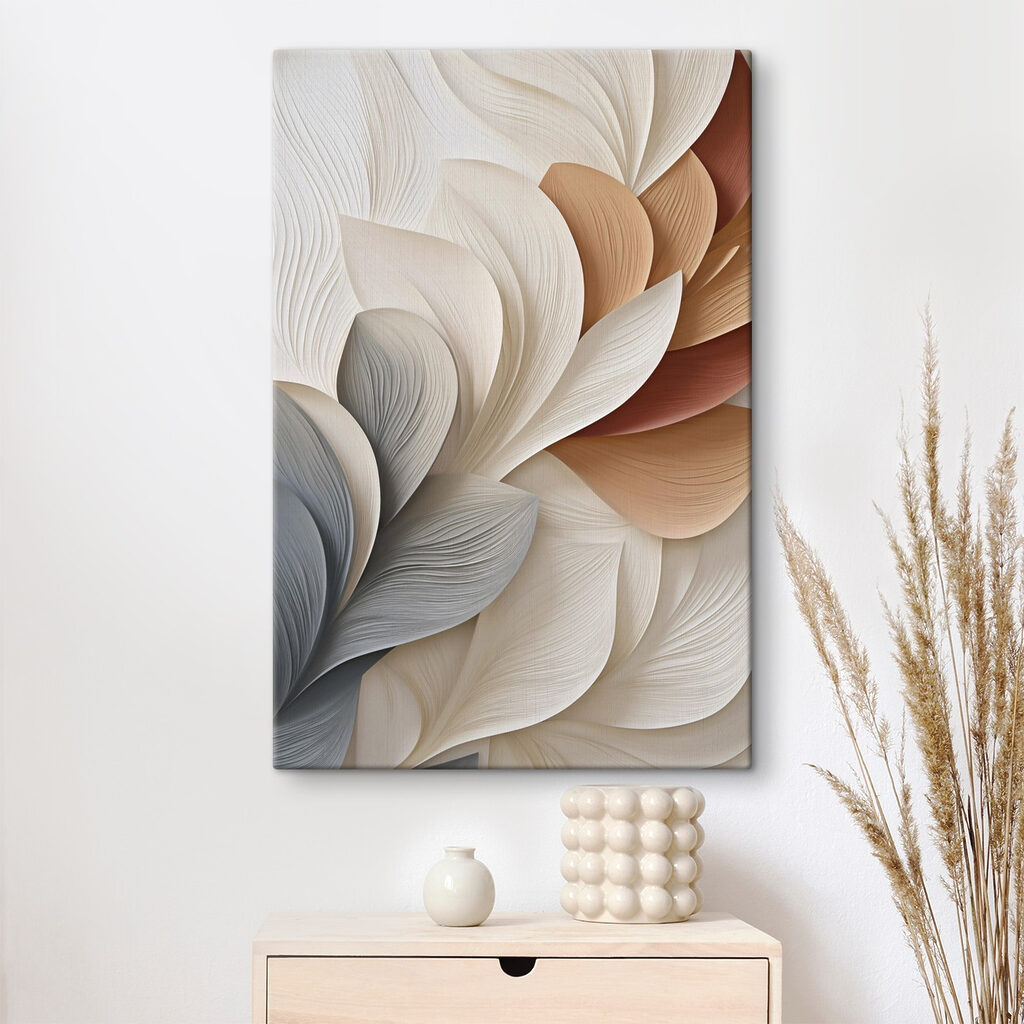 Soft waves in muted tones