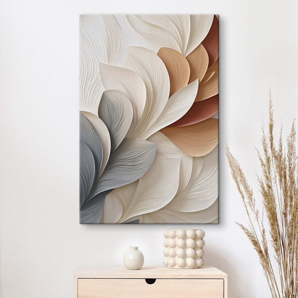Soft waves in muted tones