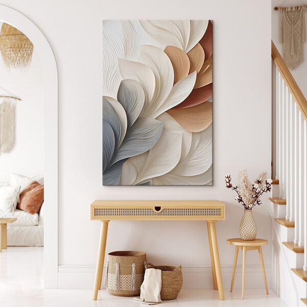 Soft waves in muted tones