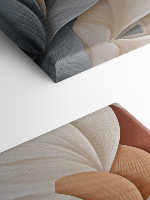 Soft waves in muted tones