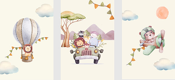 Group of animals on a car