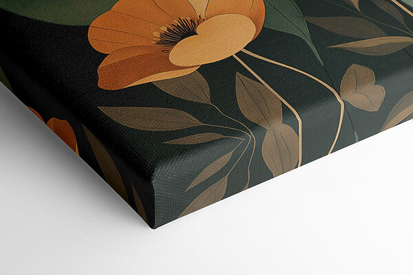 Painting of flowers and leaves Painting of flowers and leaves