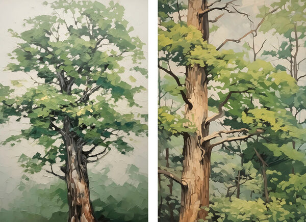 Painting of a tree Painting of a tree