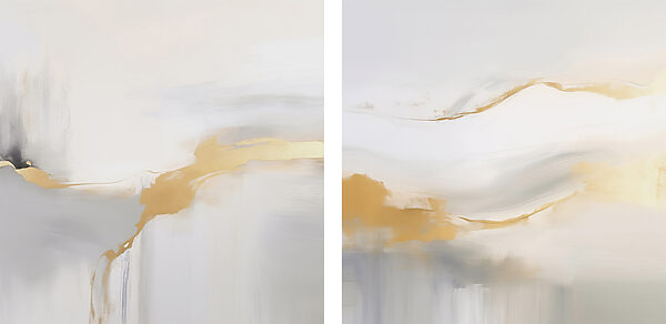 Soft hues with gentle flowing lines