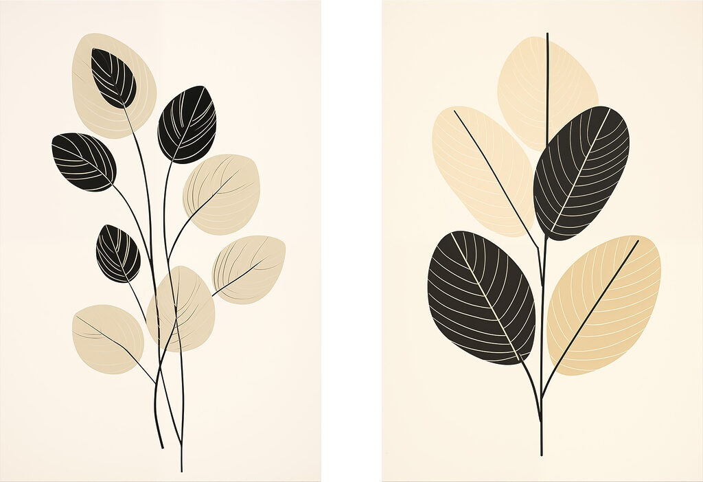 Elegant botanical art for modern spaces