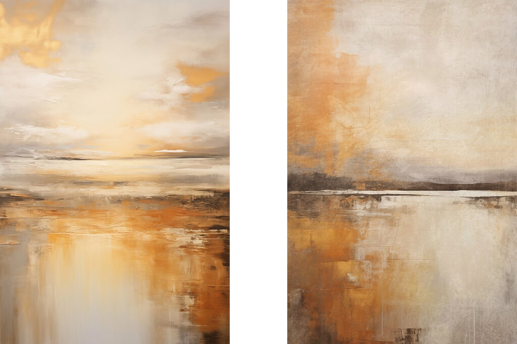 Painting of a landscape Painting of a landscape