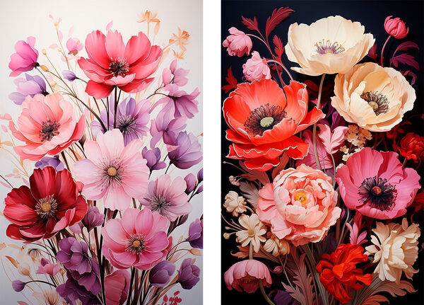 Collage of flowers
