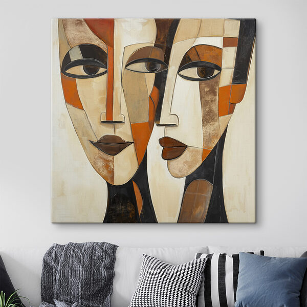 Painting of two faces Painting of two faces