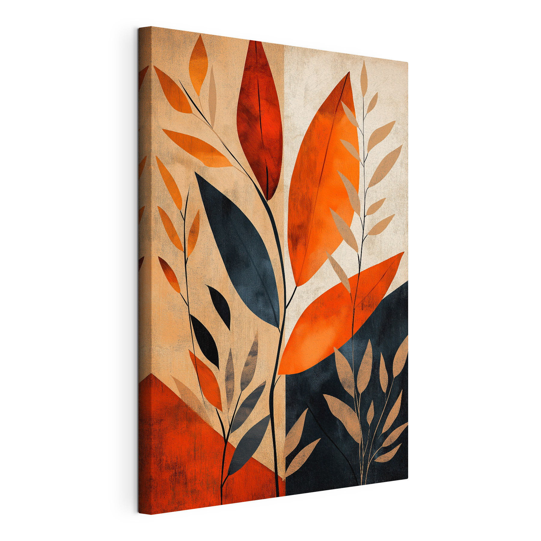 Painting of leaves and branches