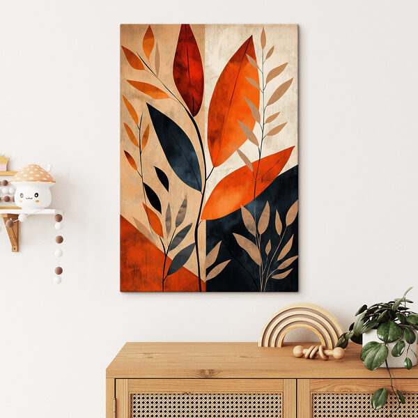 Painting of leaves and branches