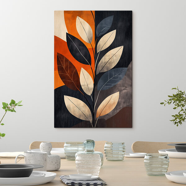Colorful abstract foliage design artwork