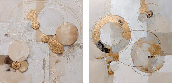 Abstract forms in soft tones