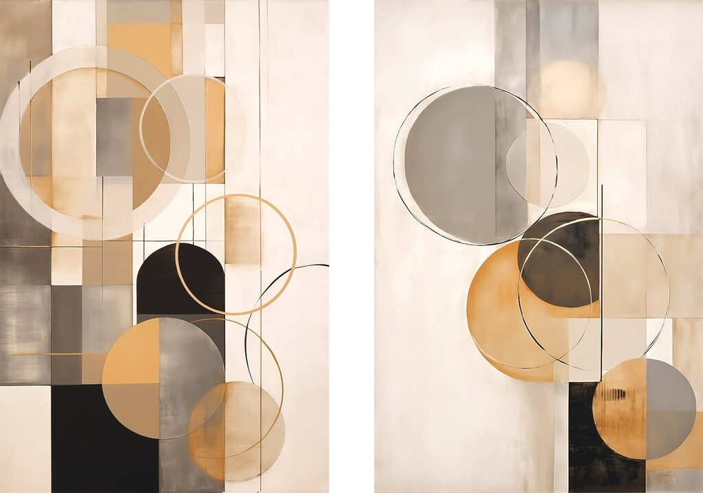 Pair of art pieces Pair of art pieces