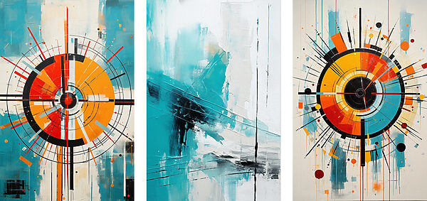 Three pieces of art Three pieces of art