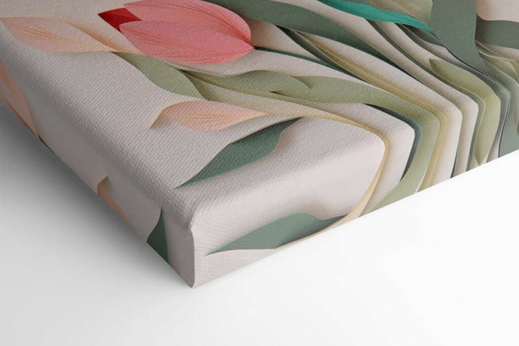Collage of paper flowers