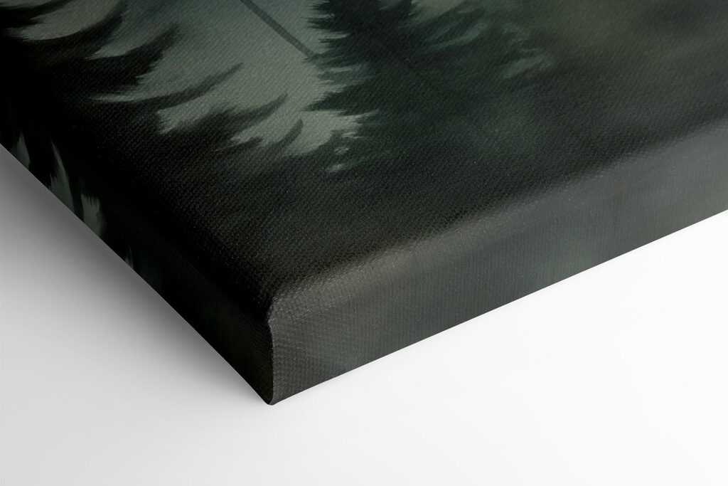 Group of trees in fog