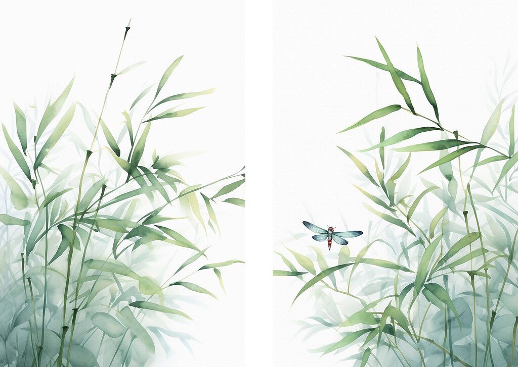 Dragonfly on a plant