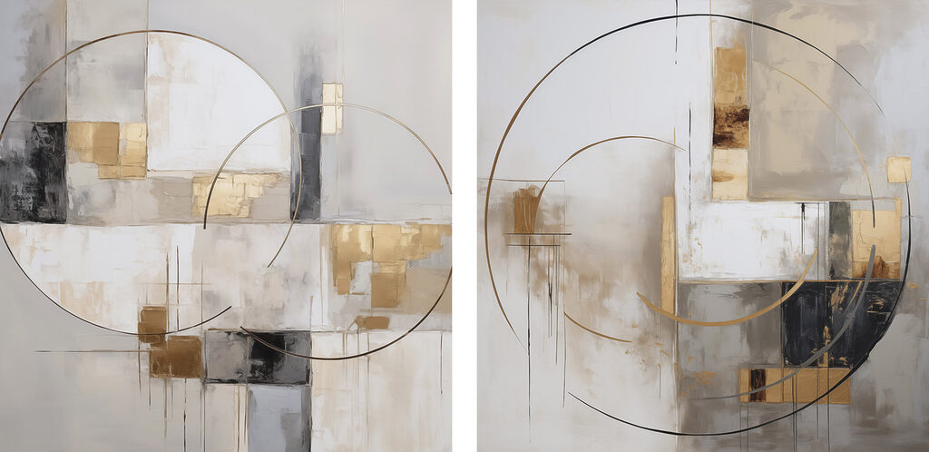 Abstract shapes in soft color palette Abstract shapes in soft color palette