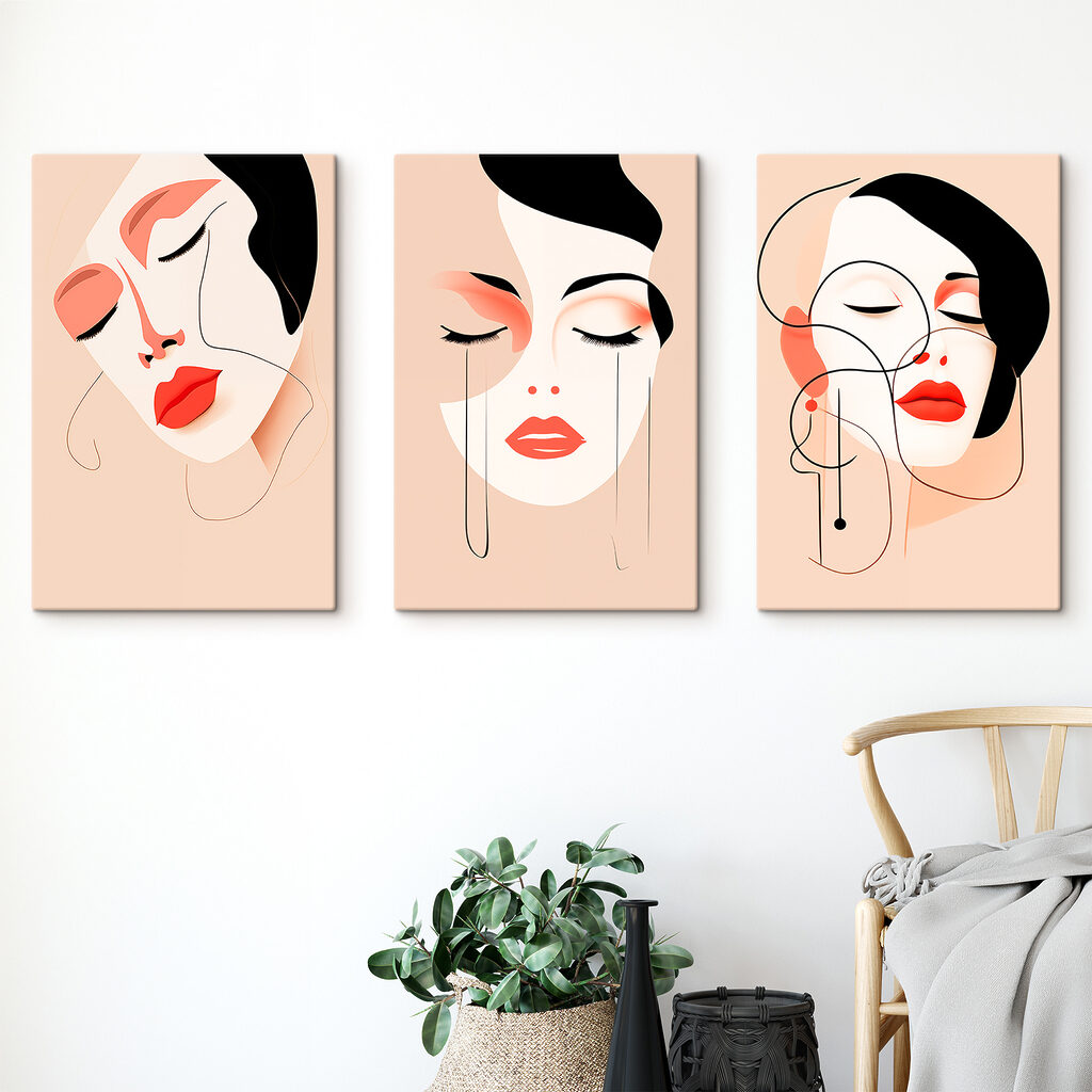 Collage of women's faces