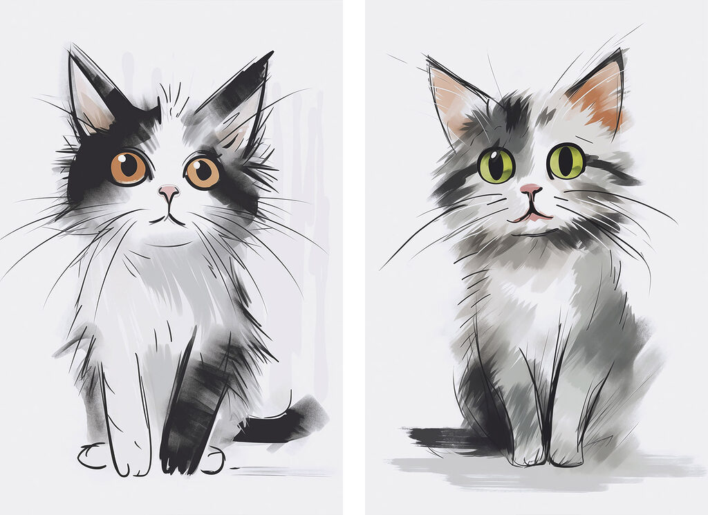 Cat drawing of a cat