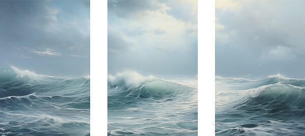 Group of waves in the ocean