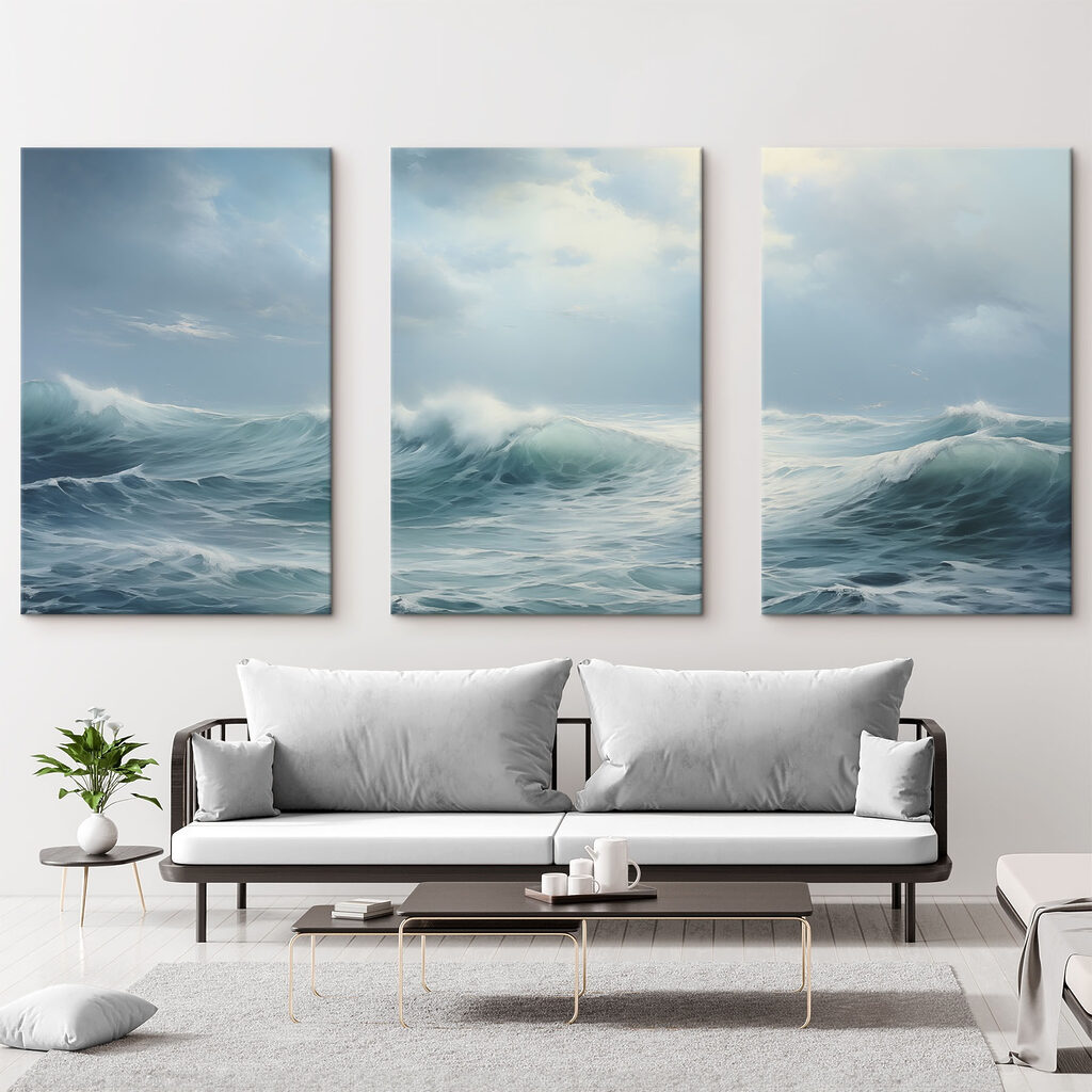 Group of waves in the ocean