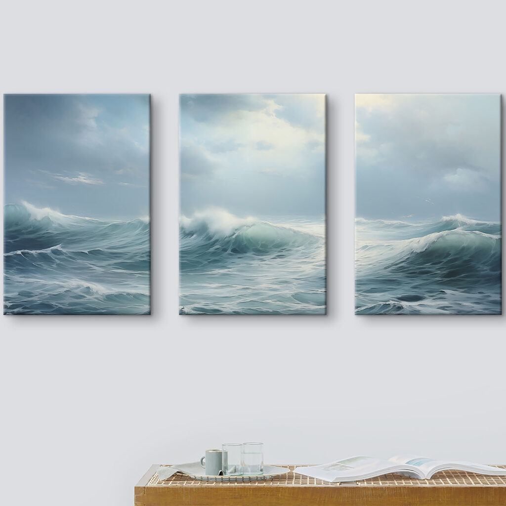Group of waves in the ocean