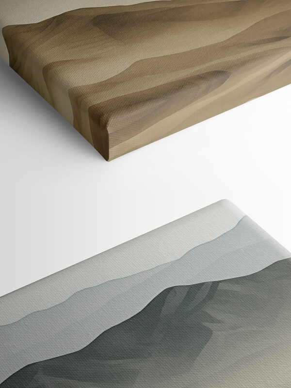 Group of mountains with fog