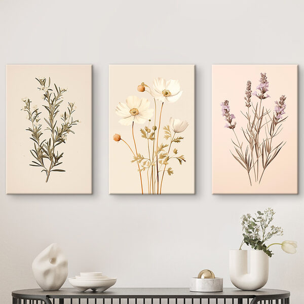 Painting of white flowers